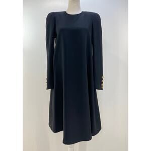 Sonia Rykiel Black Long Sleeve Mini Dress Modern